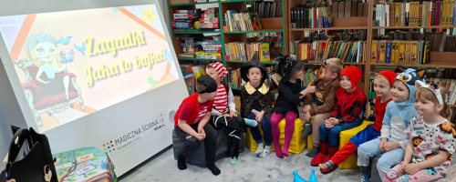 Wizyta przedszkolaków w Bibliotece Publicznej w Strzyżowie